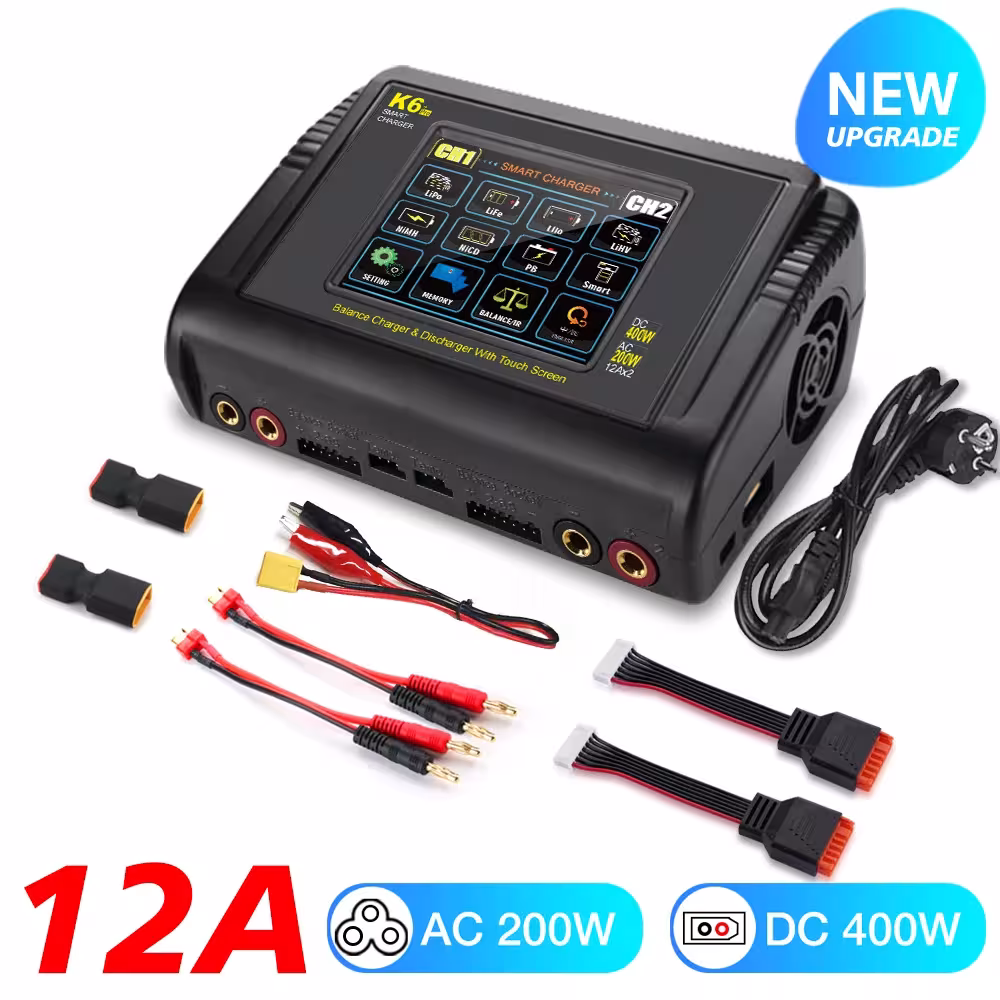 Chargeur déchargeur de batterie RC HTRC 400W 240W double canal LiPo LiHV
