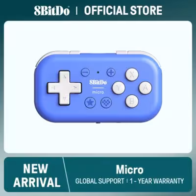 8BitDo Micro Bluetooth valdiklis kompaktinis žaidimų pultas Nintendo Switch Android