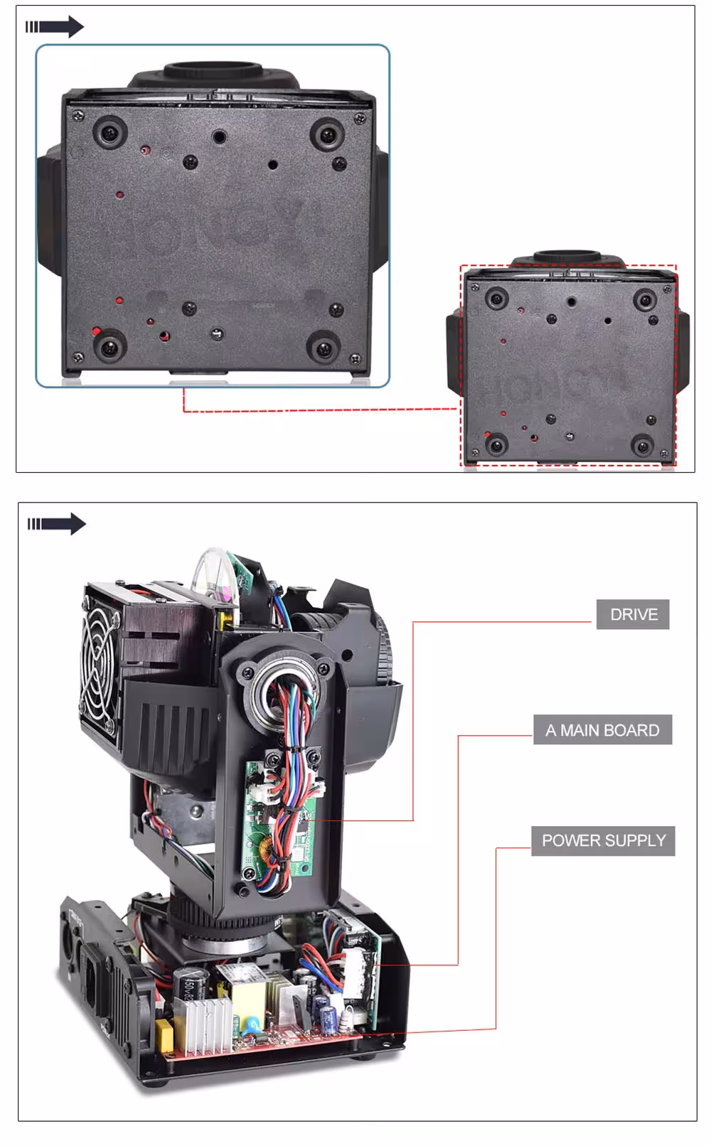 LED spot moving head light