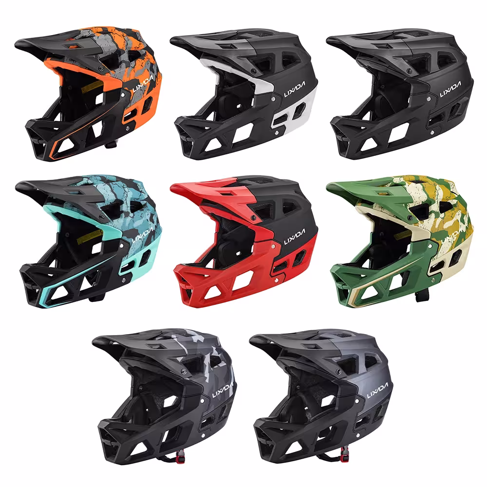 Pełny kask rowerowy dla dorosłych MTB lądowanie w dół 59- 61 cm