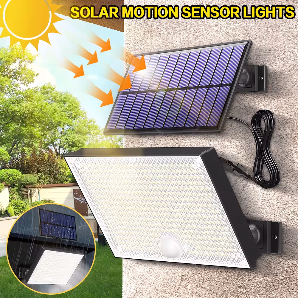 Apparecchio solare da 400 LED con sensore di movimento
