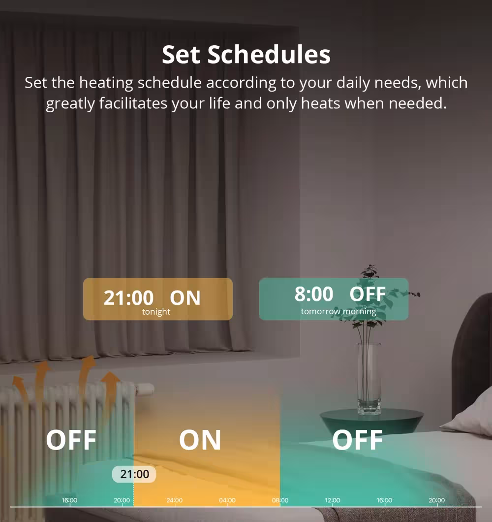 Zigbee termostatas radiatorui
