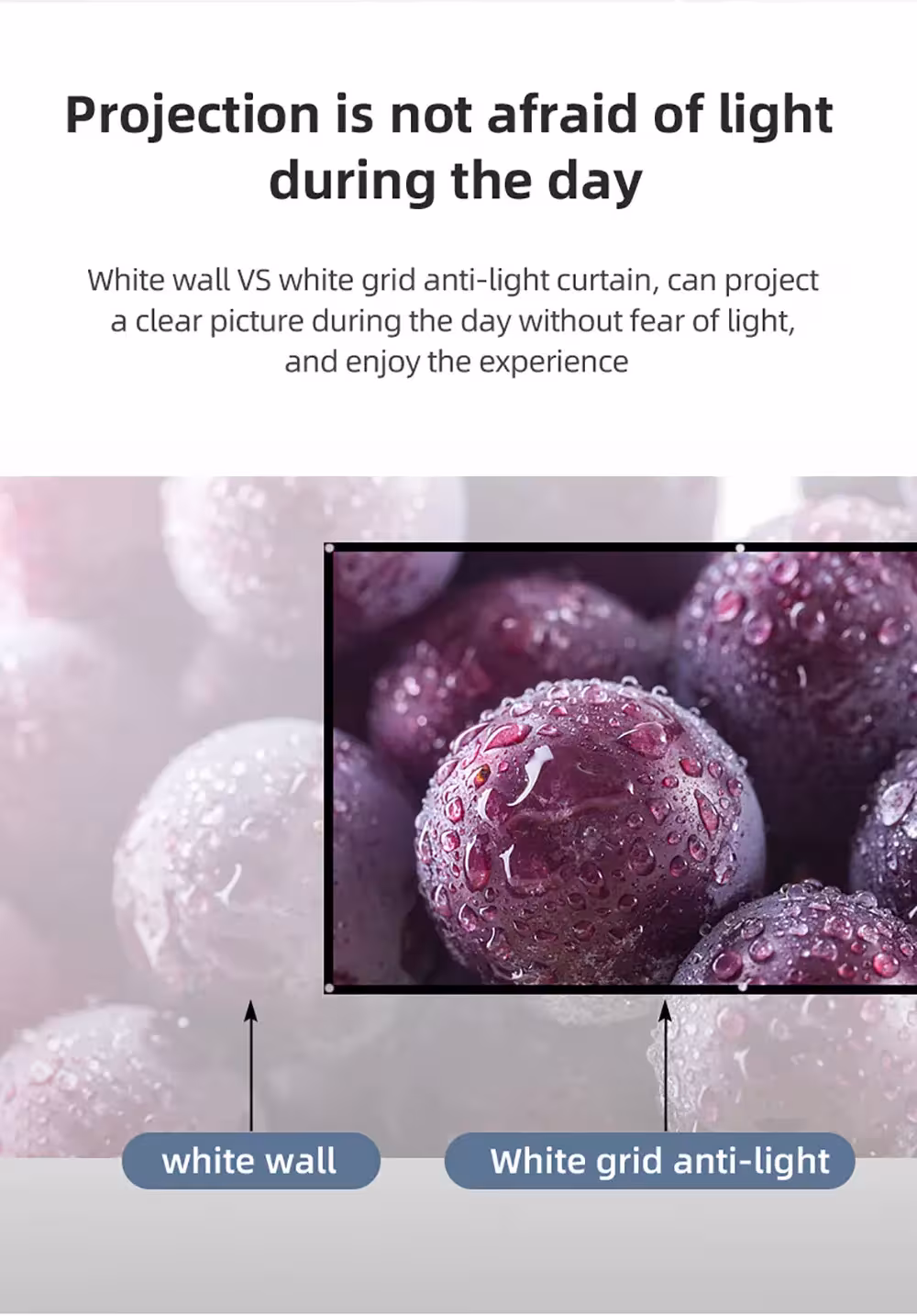 anti-light projection screen