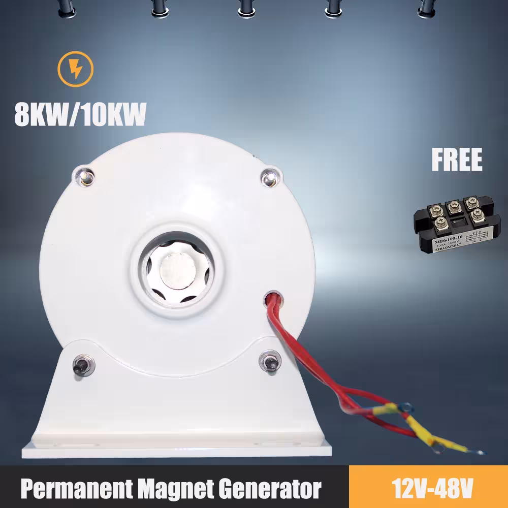 10-kW-Generator 24 V 48 V 96 V 120 V 220 V Langsamlaufender Generator mit Permanentmagneten