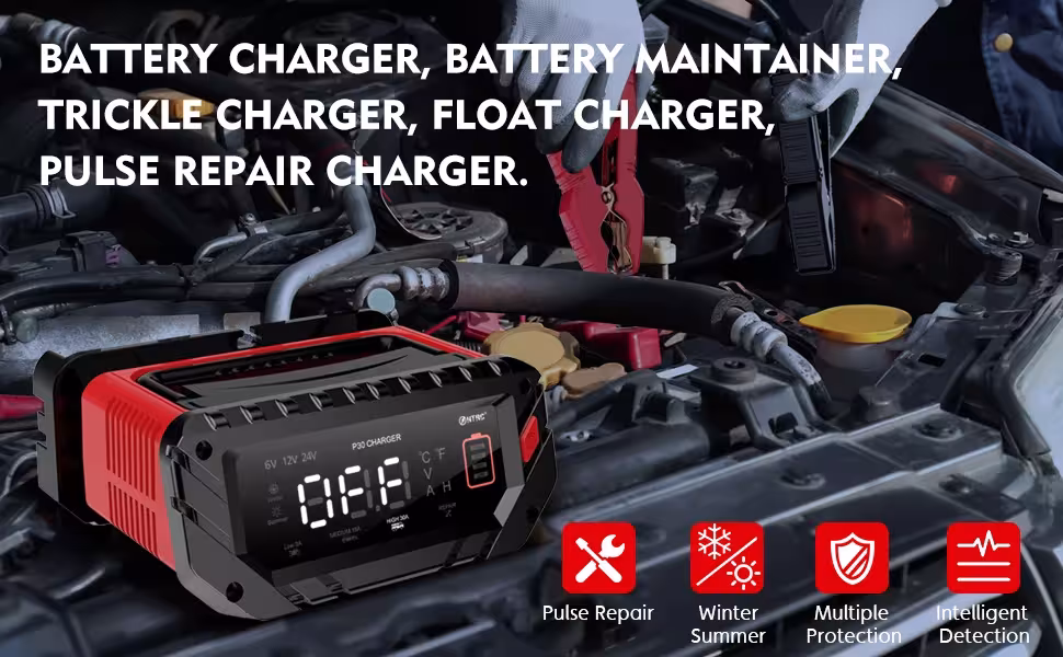 Motorcycle battery charger