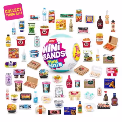 Mini Brands užpildymo kamuolys su mažytėmis maisto figurėlėmis
