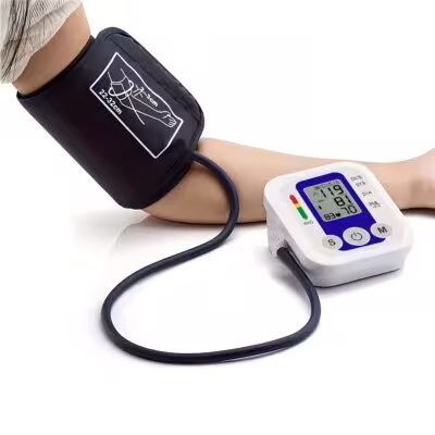 Digital blood pressure monitor for the arm with automatic measurement function