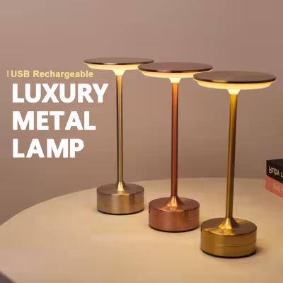 Lámpara de mesa LED con control táctil y carga USB