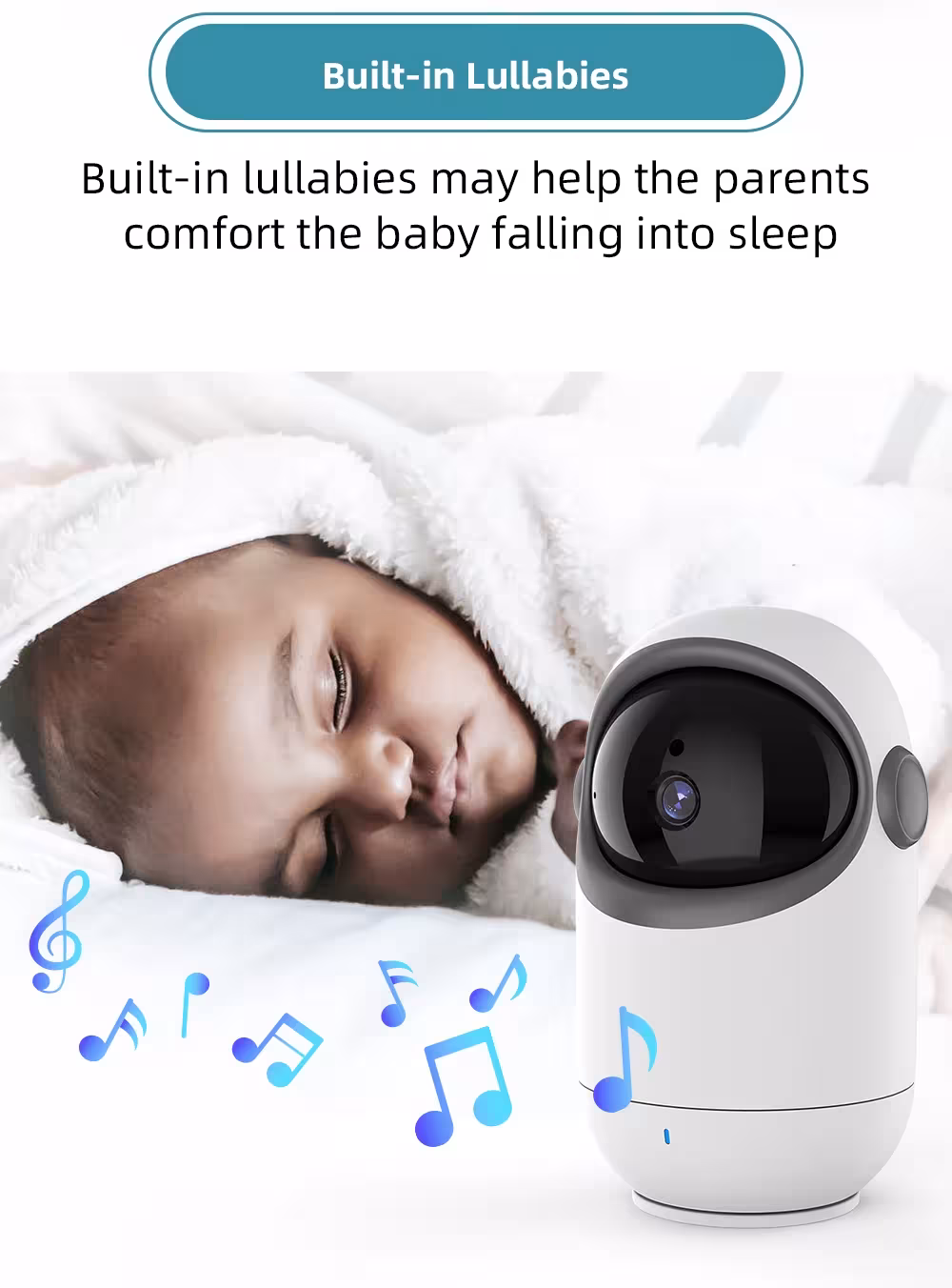 moniteur vidéo pour bébé avec télécommande