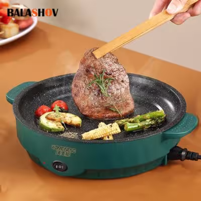 Electric ceramic frying pan 220V 26cm untempered for cooking and baking