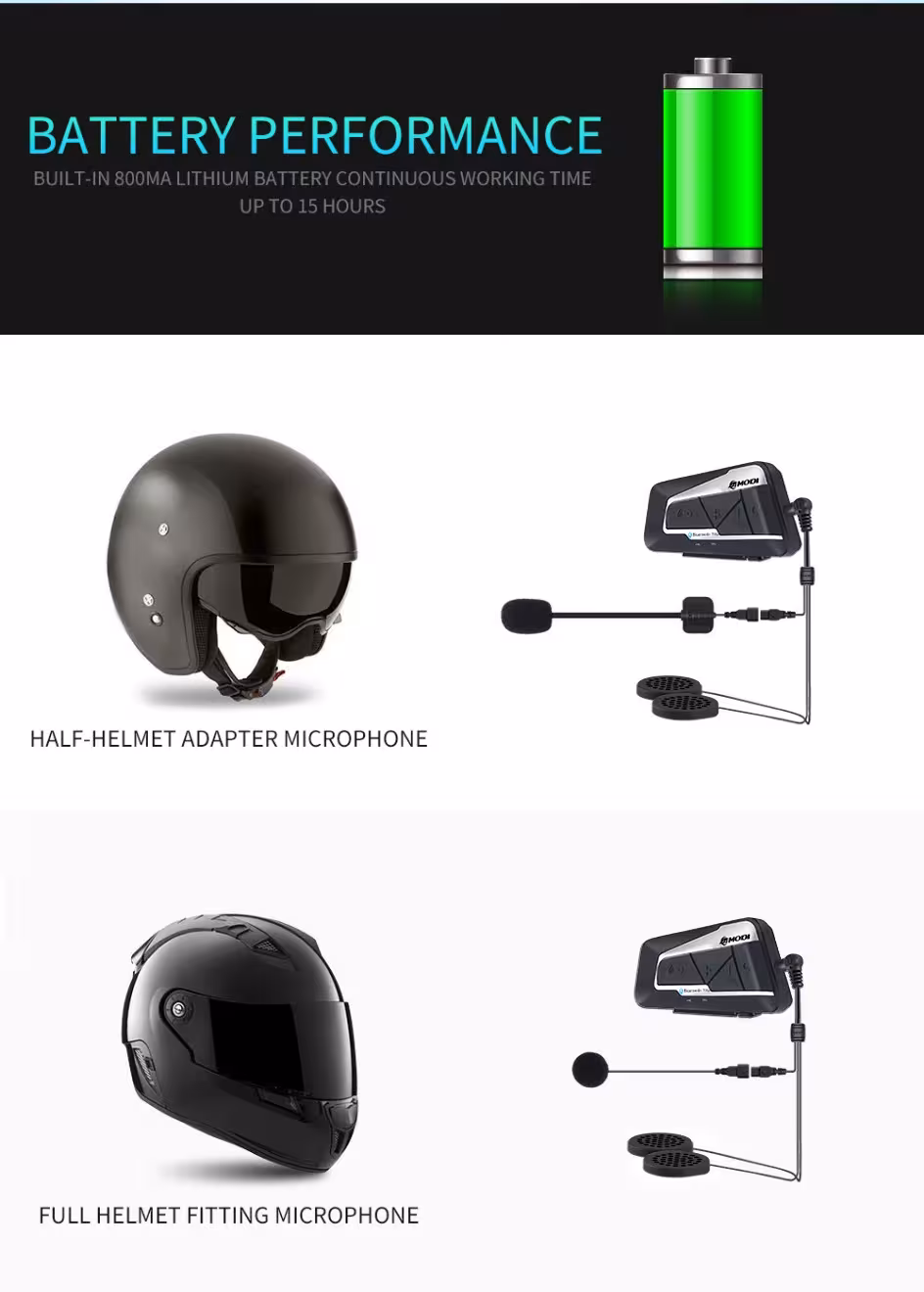 motorcycle helmet intercom