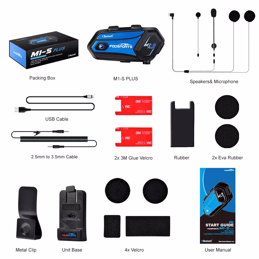 motociklų šalmo Bluetooth ausines