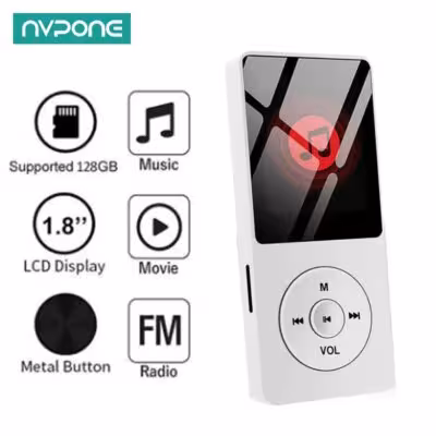 Lecteur MP3 pendant le sport avec Bluetooth 128 Go de mémoire radio FM