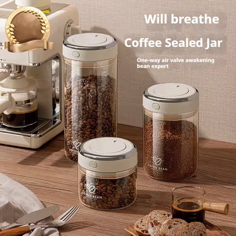 recipiente hermético para granos de café