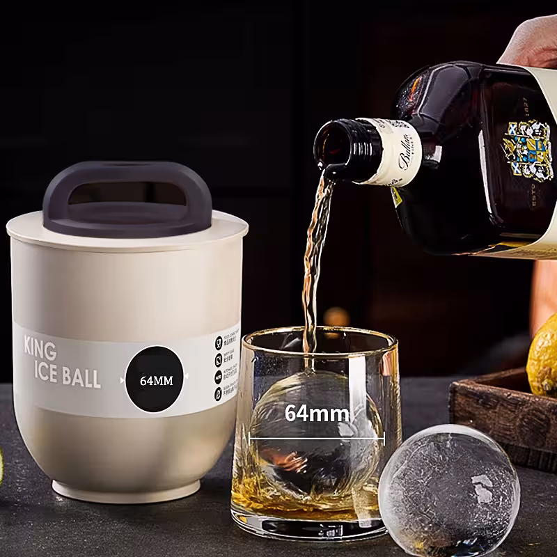 Silicone ice cream ball mold for clear ice cream without bubbles for whiskey cocktails
