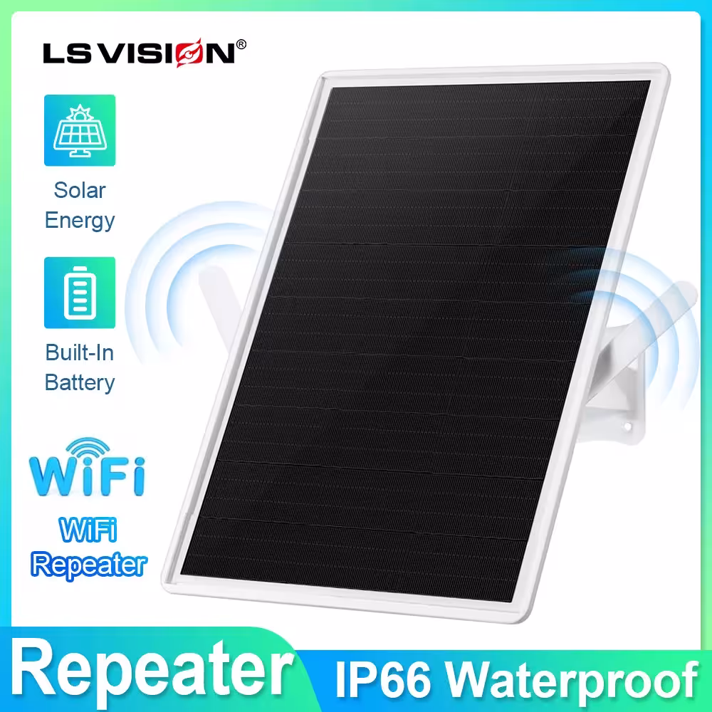 LS VISION Solar Power WiFi Signalverstärker 20000mAh Batterie