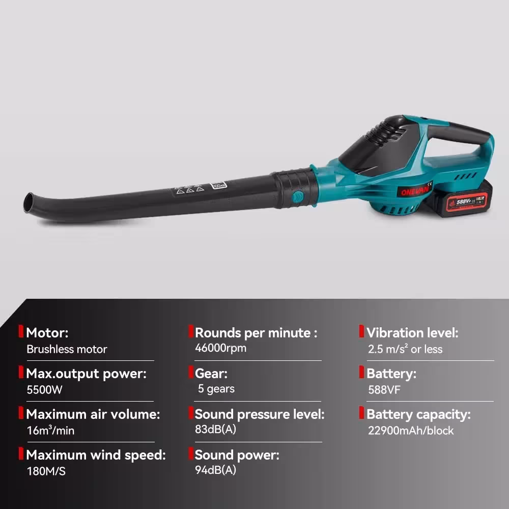 souffleur d'air électrique 5500W