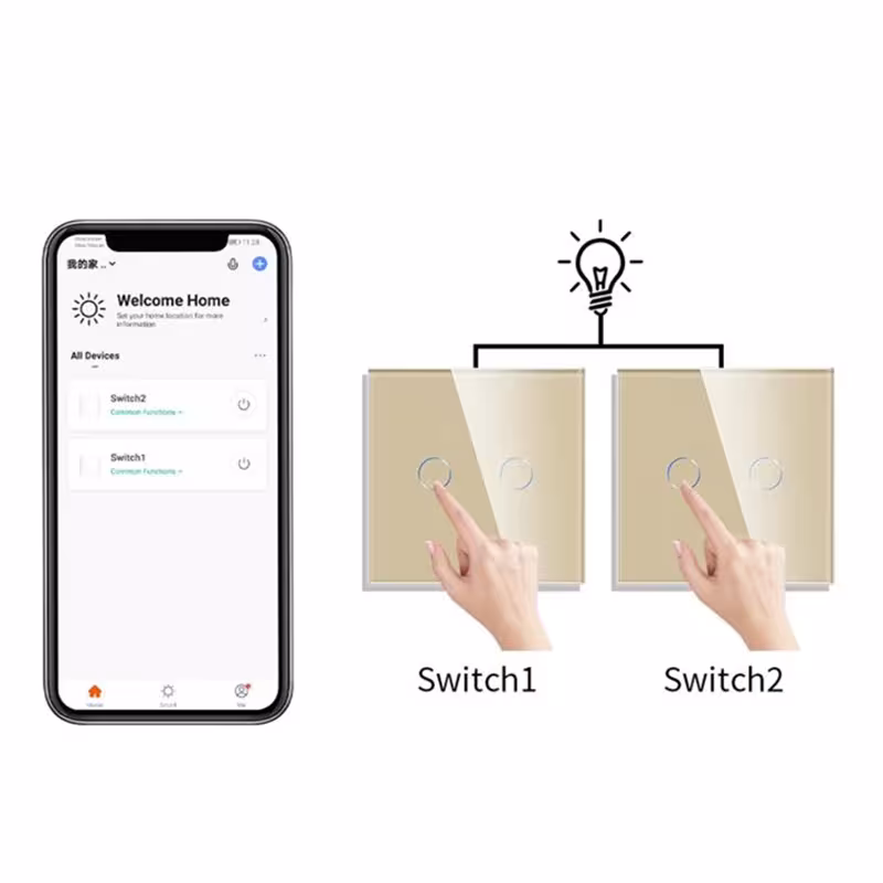 WiFi wall contact switch