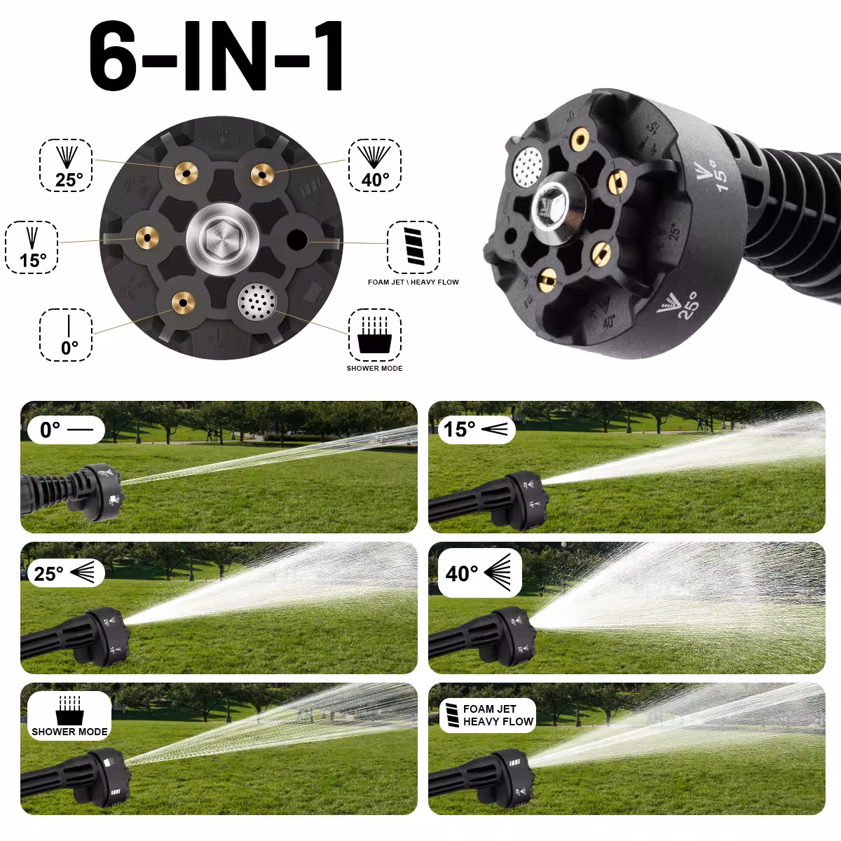 high-pressure car wash gun