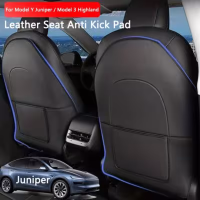 Automobilio sėdynės apsauga nuo pedalų Tesla Model Y Juniper oda