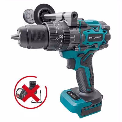 Trapano a percussione elettrico senza fili da 13mm con mandrino per batteria Makita 18V
