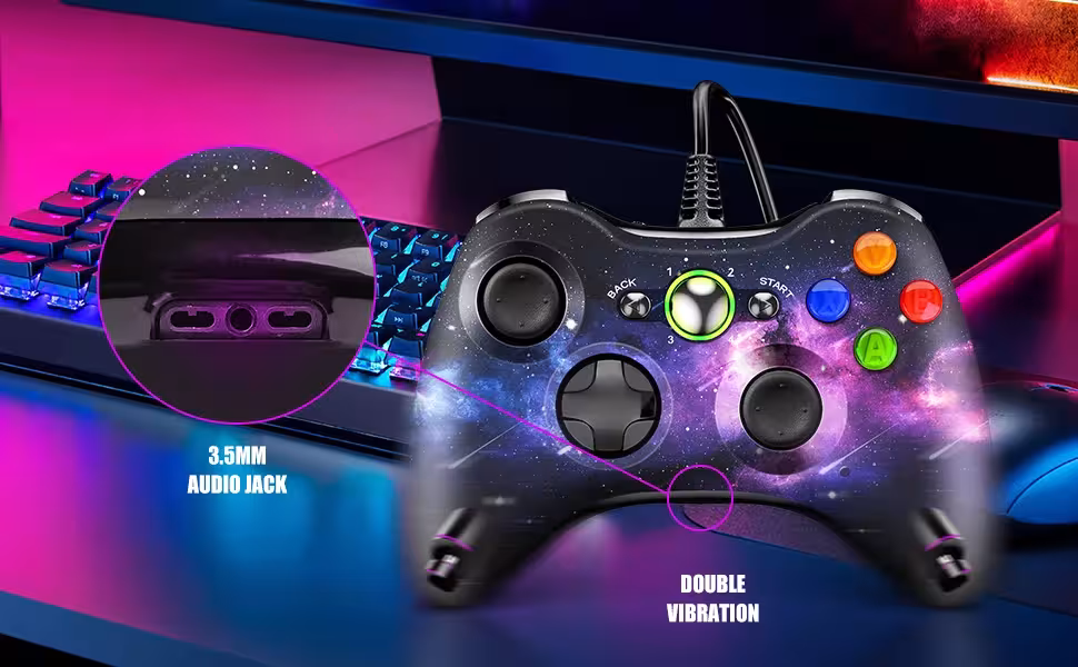 controlador de cable Xbox 360