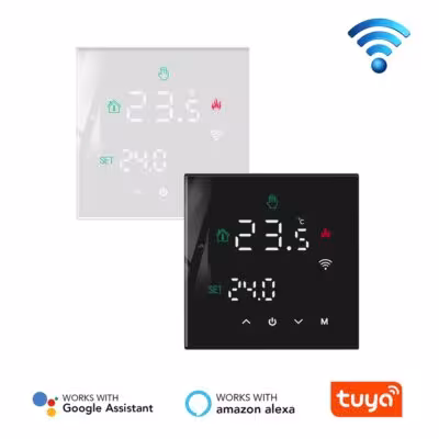 Tuya WiFi smart thermostat controller for white or black heating 16A