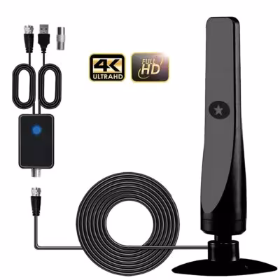 Antena de TV digital cable 1080p HD recepción dentro y fuera