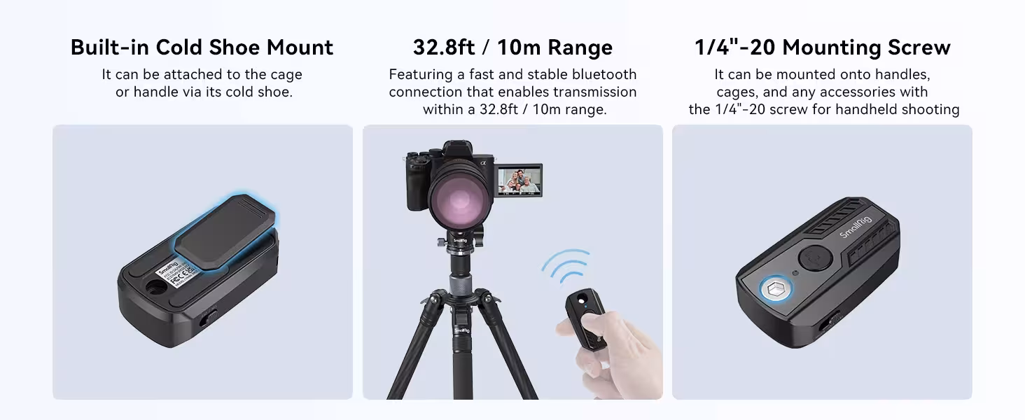wireless remote control for cameras