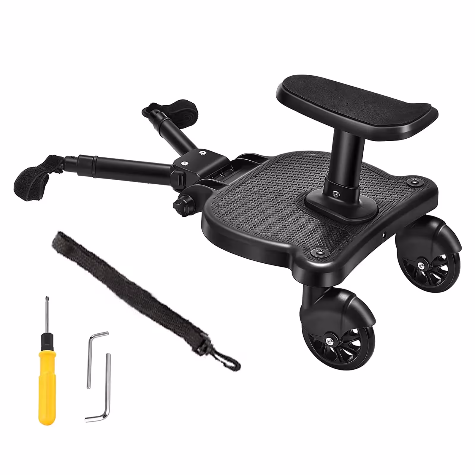 Marchepied universel pour poussette avec siège, rotation 360°, 25 kg