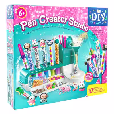 Children's DIY Pen Creator Studio Set - Educational Toy with Decorations and Accessories