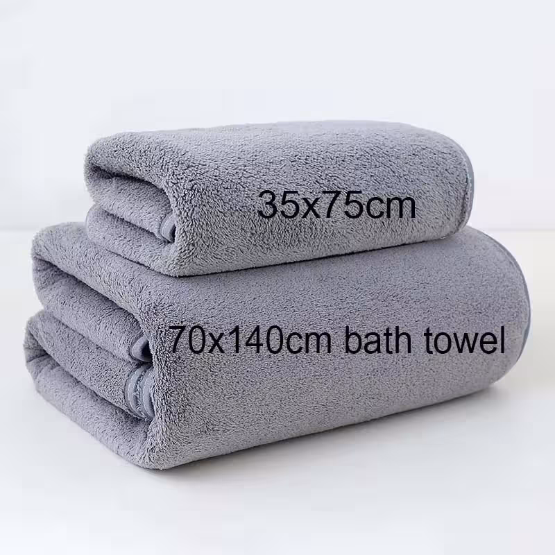 Coral fleece-backed towels and bath towels, durable and moisture-wicking material
