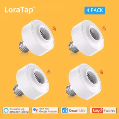 LoraTap Tuya ZigBee 3.0 Lampenfassung E27 E26 für Smart Home Steuerung