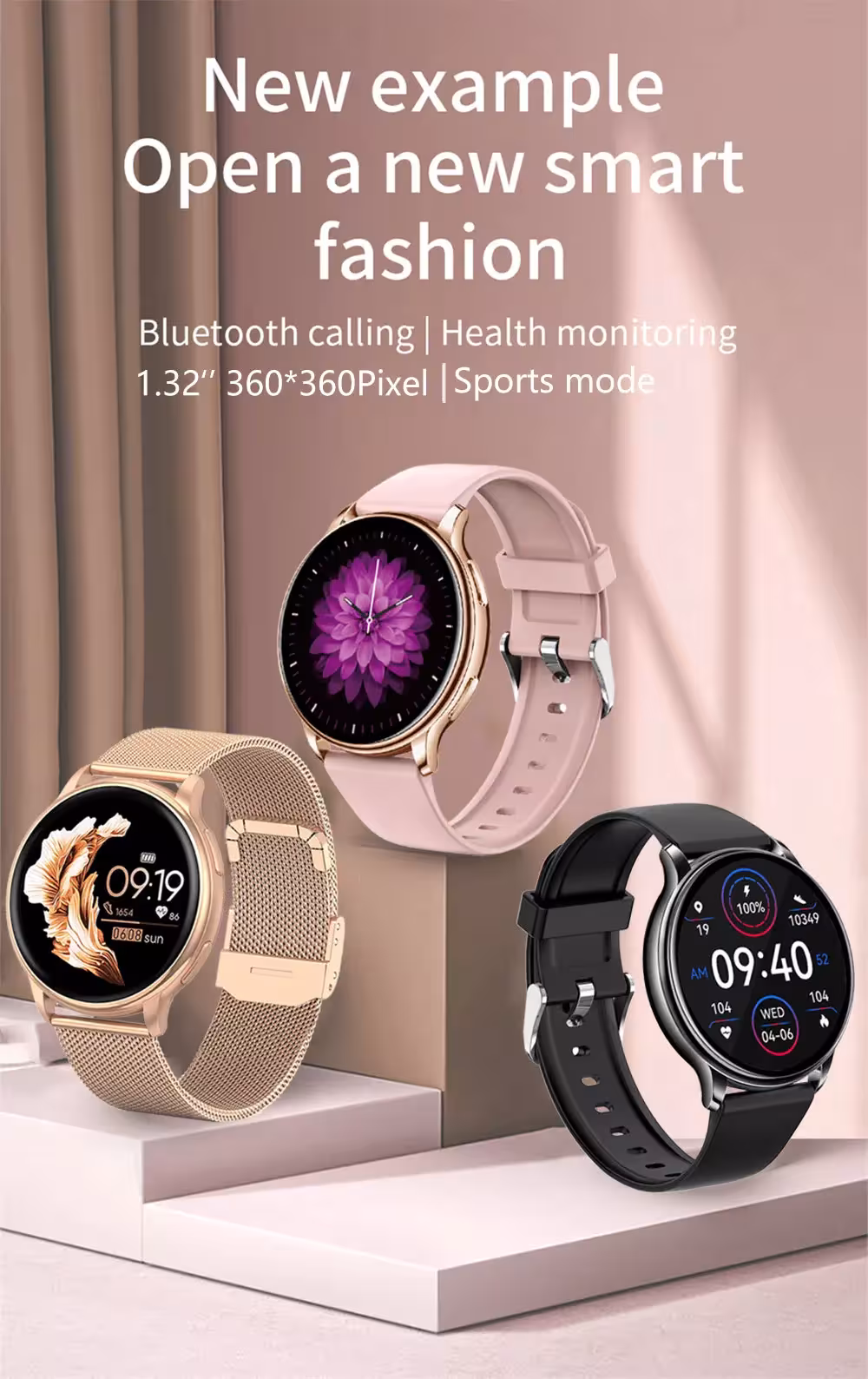reloj inteligente con monitor de frecuencia cardíaca