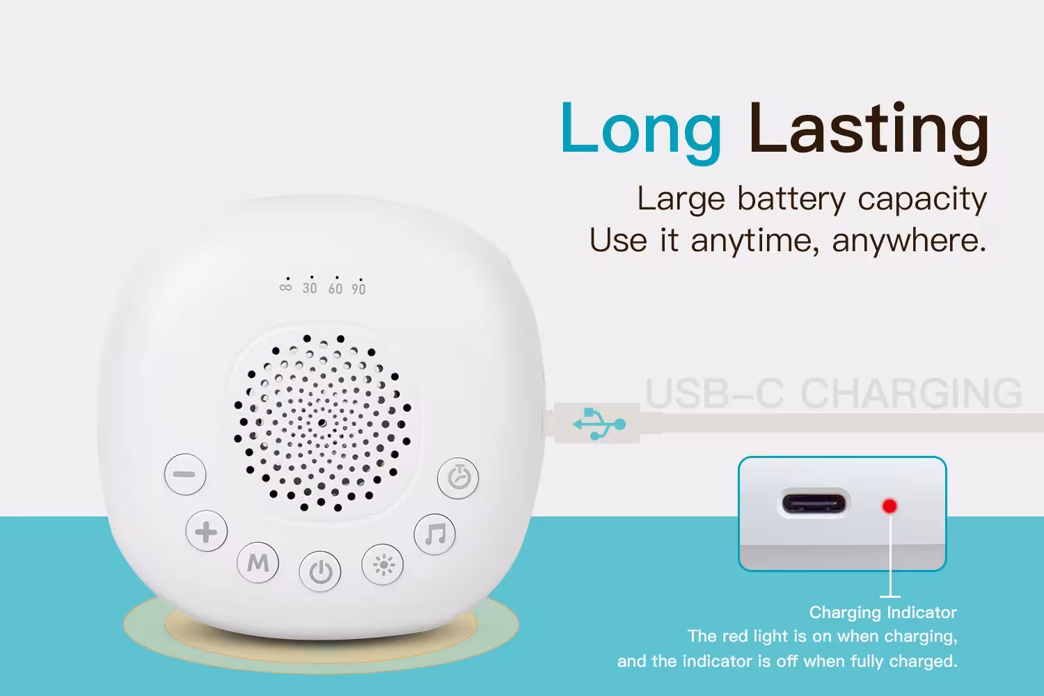 máquina de sonido para dormir bebés