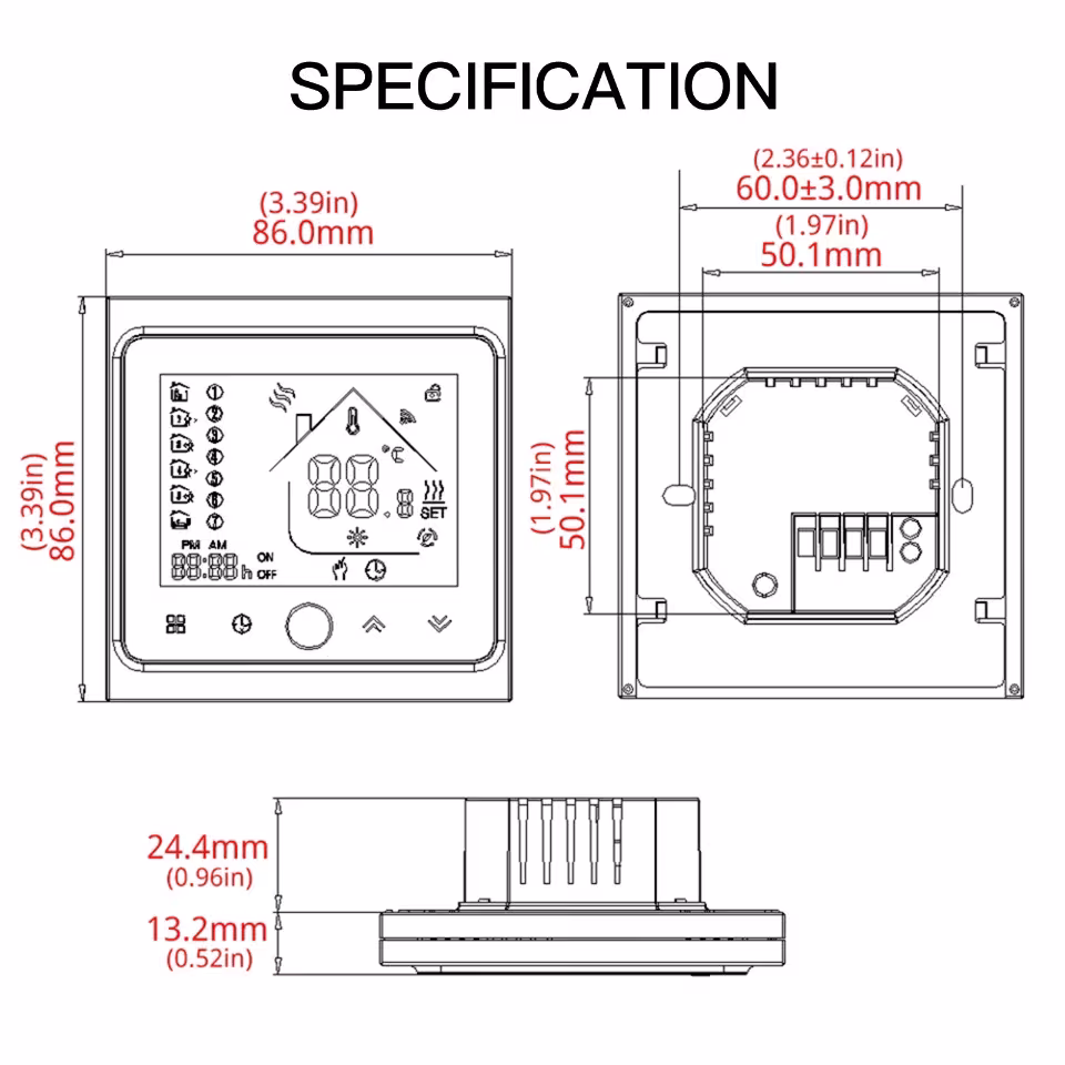 WiFi floor heating thermostat