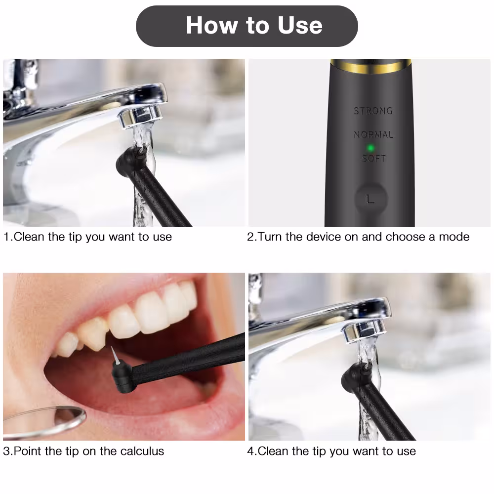 brosse à dents électrique à ultrasons LED