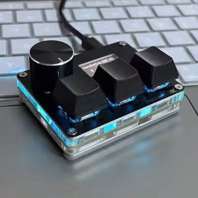 O3C SayoDevice OSU O3C teclado del juego con interruptores rosa magnético y pantalla