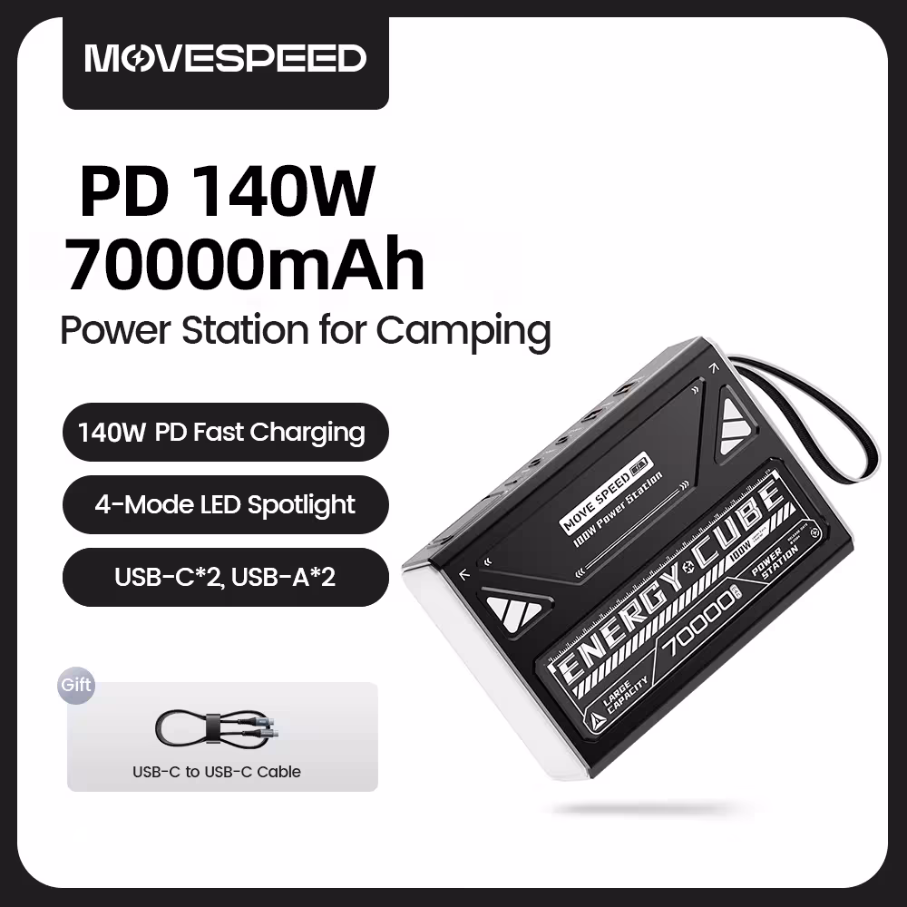 MOVESPEED Z70Pro 70000mAh 140W PD Power bank a ricarica rapida per laptop
