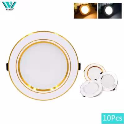 LED ceiling light 5W 9W 12W 15W 18W round gold silver white 10 pcs