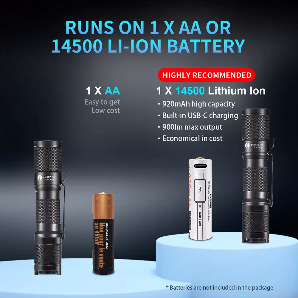 Lampe de poche LED 14500