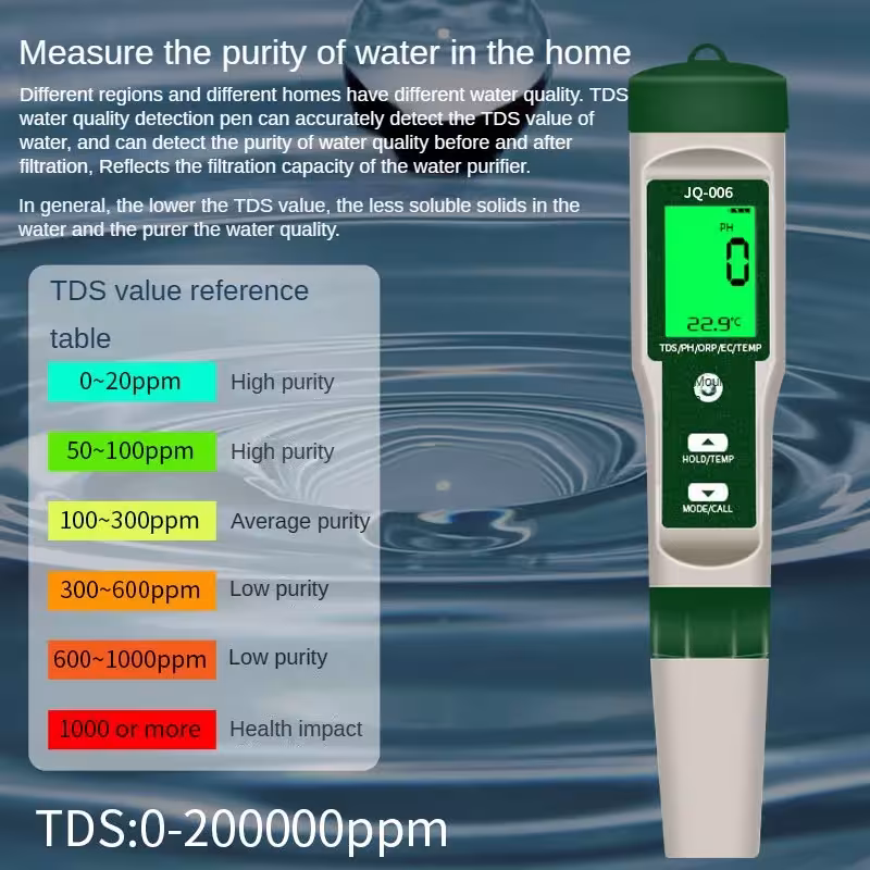 monitor per la qualità dell'acqua per acquari