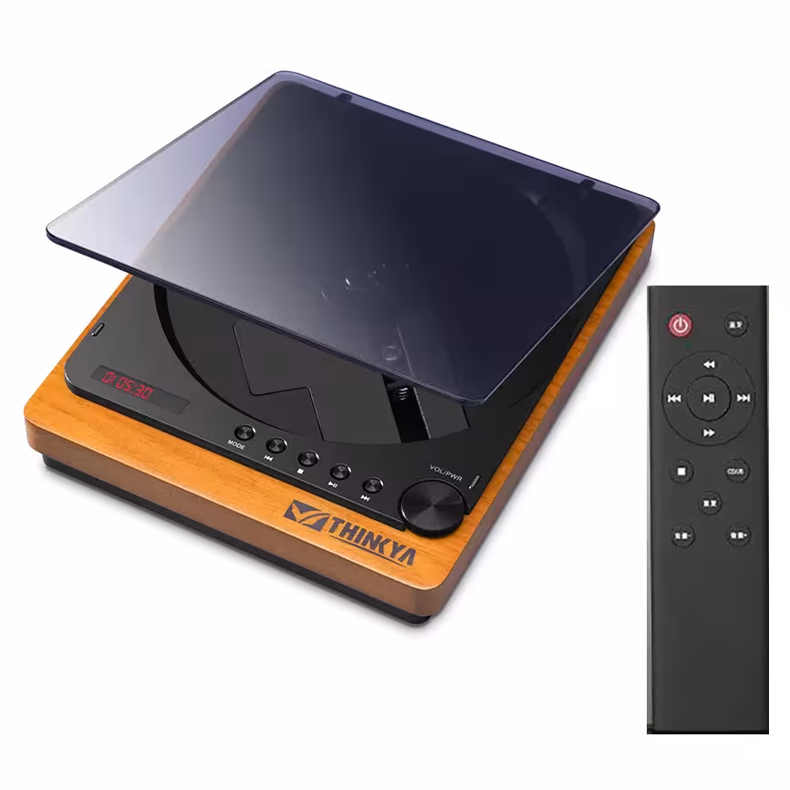 Holz HiFI CD-Player Bluetooth 5.1 optischen Ausgang USB Wireless