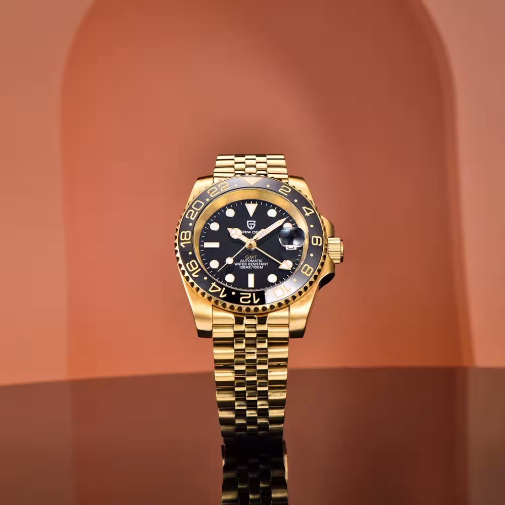 horloge GMT automatique pour hommes
