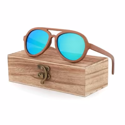 Lunettes de soleil pour homme style pilote vintage polarisé UV400