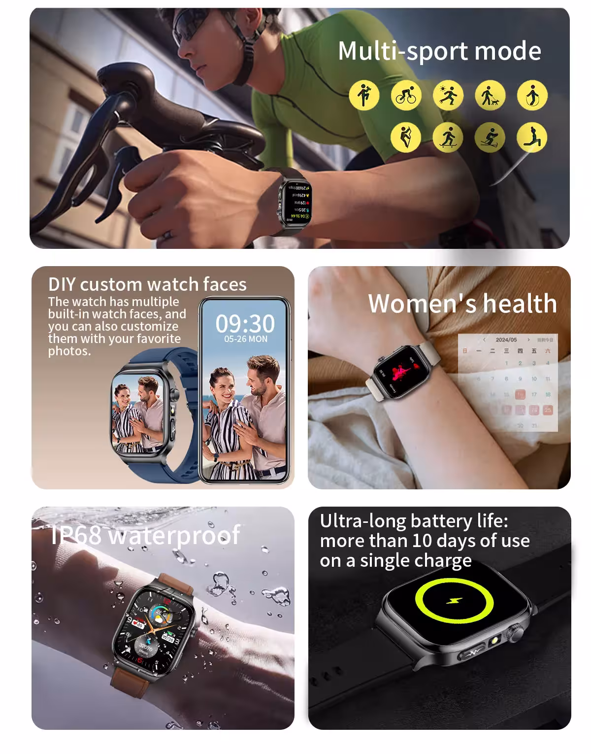 relojes inteligentes con sensores de seguimiento de la salud
