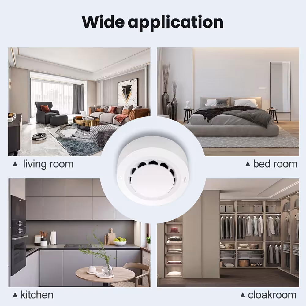 Detector de humo de zigbee
