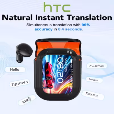 Translator HTC NE20 Bluetooth 6.0 auriculares inalámbricos traductores IPX4 resistentes al agua