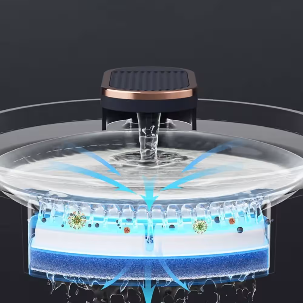 fuente de agua automática
