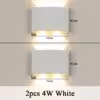 2 unidades - 4W - blanco
